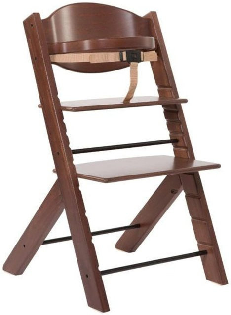 Treppy Hochstuhl aus Holz in Walnuss Braun mit Höhenverstellung - Bild 1