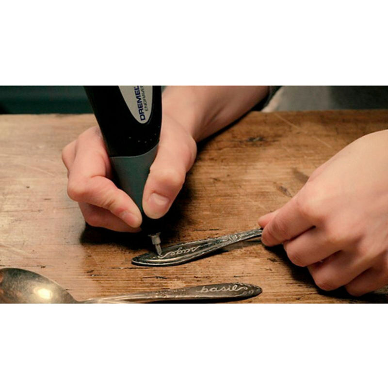 Dremel Gravierer 290-1 Kompaktwerkzeug mit Zubehör und Schablone, Mehrfarbig - Bild 4