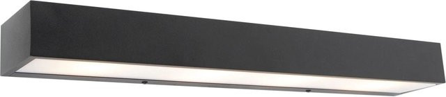 QAZQA Design Houx Längliche Wandleuchte Schwarz dimmbar Up-Down-Licht mit G9 Fassung 60 cm - Bild 1