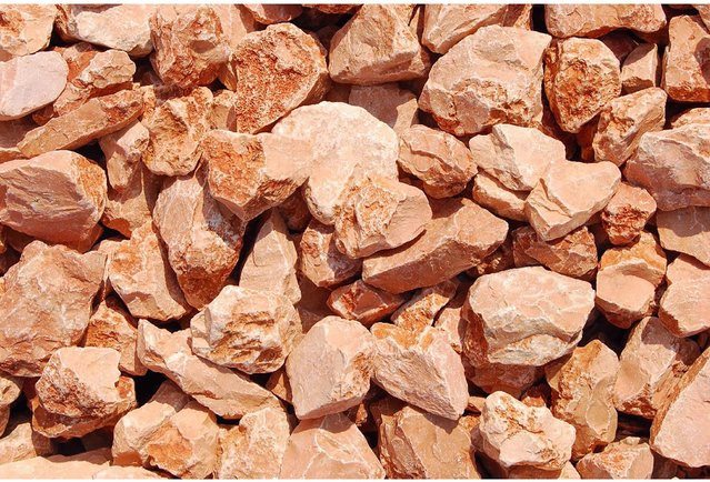 Marmorbruch Verona-Rot als Zierkies für den Garten, Korngröße 25 - 50 mm, 1000 kg Big-Bag - Bild 1