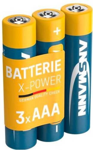 Ansmann X-Power Micro AAA Batterien 1,5V, 3er-Pack, Multicolor - Bild 1