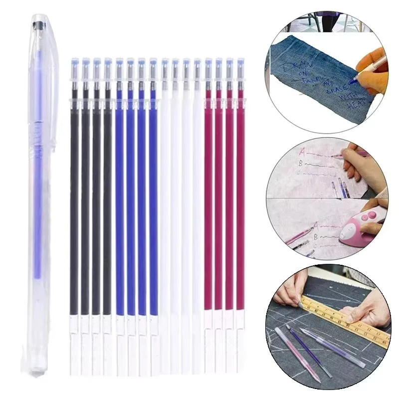 10 Stück Hochtemperatur-Verschwindende Stoffmarkierungsstifte in Blau und Mehrfarbig für Patchwork, Stoff und PU-Leder - Bild 3