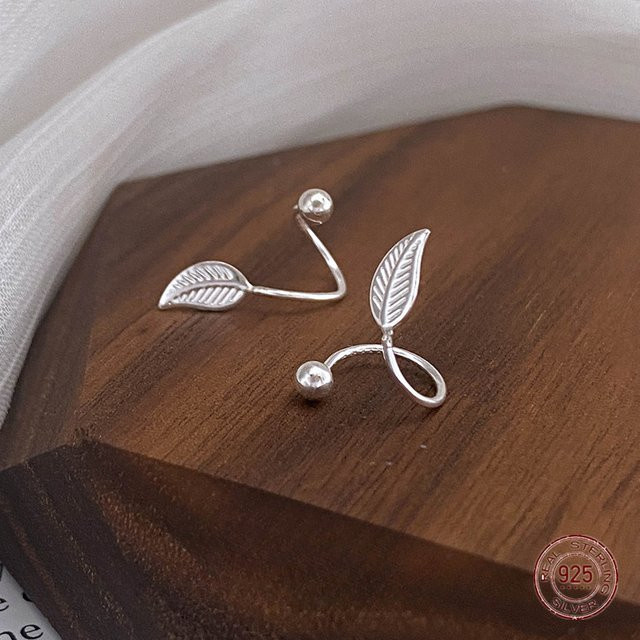 ciaxy Ohrstecker Ginkgoblatt, 925 Silber, Damen - Bild 1