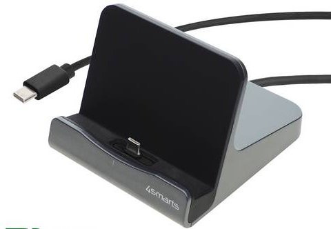 4Smarts VoltDock Tablet Ladestation mit USB-C 60W in Grau - Bild 1