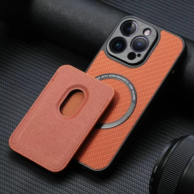 Magnetische abnehmbare Kartenbrieftasche aus Leder für Xiaomi 14T 13T Pro 12 11T 10T Lite 5G in Aprikose - Bild 1