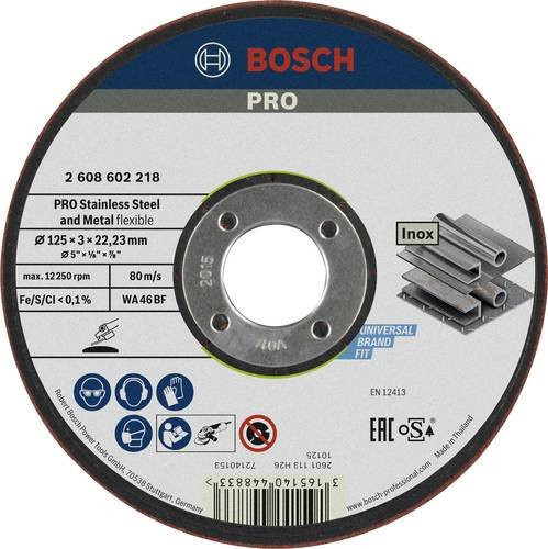 Bosch Schruppscheibe WA 46 BF für Metall, Durchmesser: 125 mm, Farbe: Mehrfarbig - Bild 1