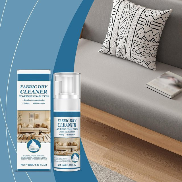 Musysh Stoffsofa-Reiniger Schaumtyp Fleckenentferner für Polstermöbel und Sofakissen, 3 Stück à 100 ml, Grau und Weiß - Bild 1