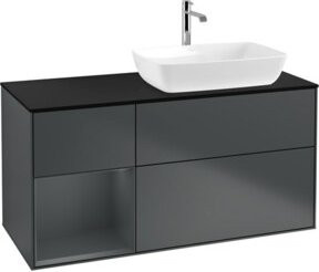 V&B Waschtischunterschrank Finion mit Wandbeleuchtung, Breite: 120 cm, Tiefe: 50,1 cm, Höhe: 50,1 cm, lackiert - Bild 1