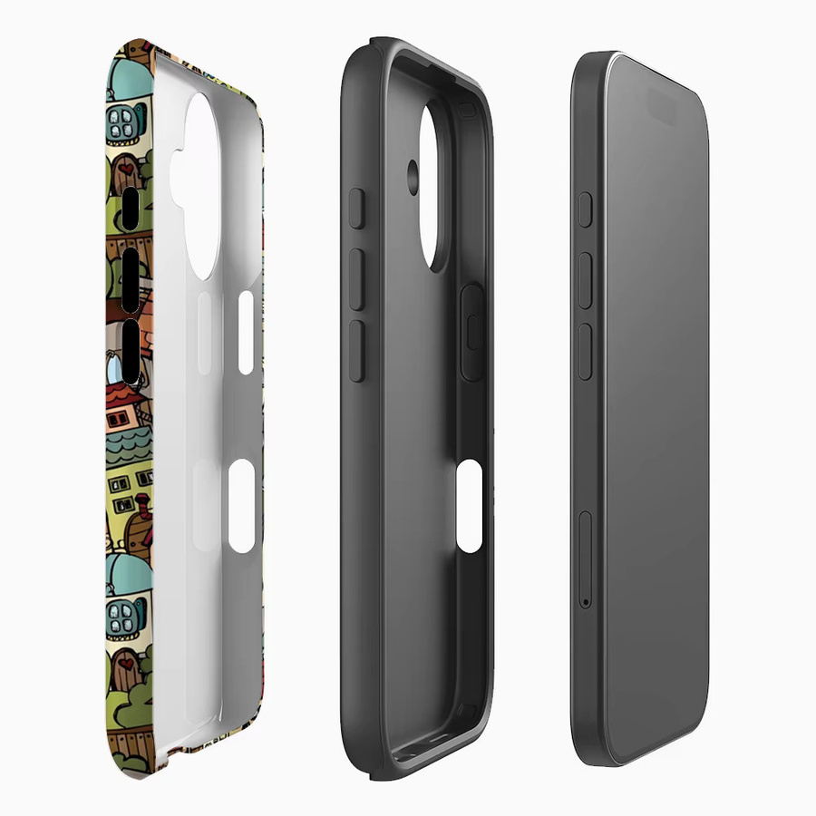 Fairy Town Robuste Magnetische Handyhülle für iPhone 17 16 15 14 13 Pro Max Plus in Multicolour - Bild 2