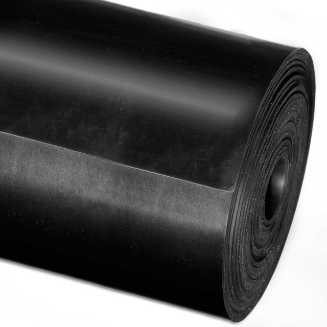 etm SBR-Gummimatte Rollenware Schwarz 6 mm dick - Bild 1