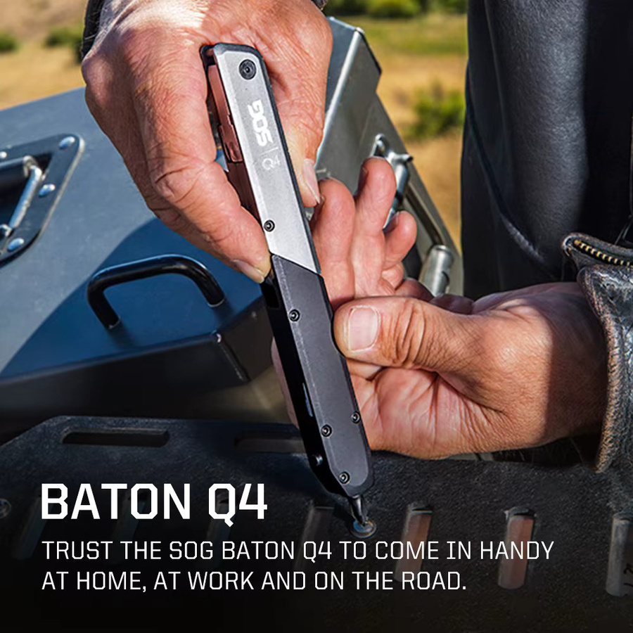 SOG BATON Q4 22-in-1 EDC-Multitool-Set mit Klappzange, Schraubendreher und Flaschenöffner inklusive Tragetasche - Bild 4