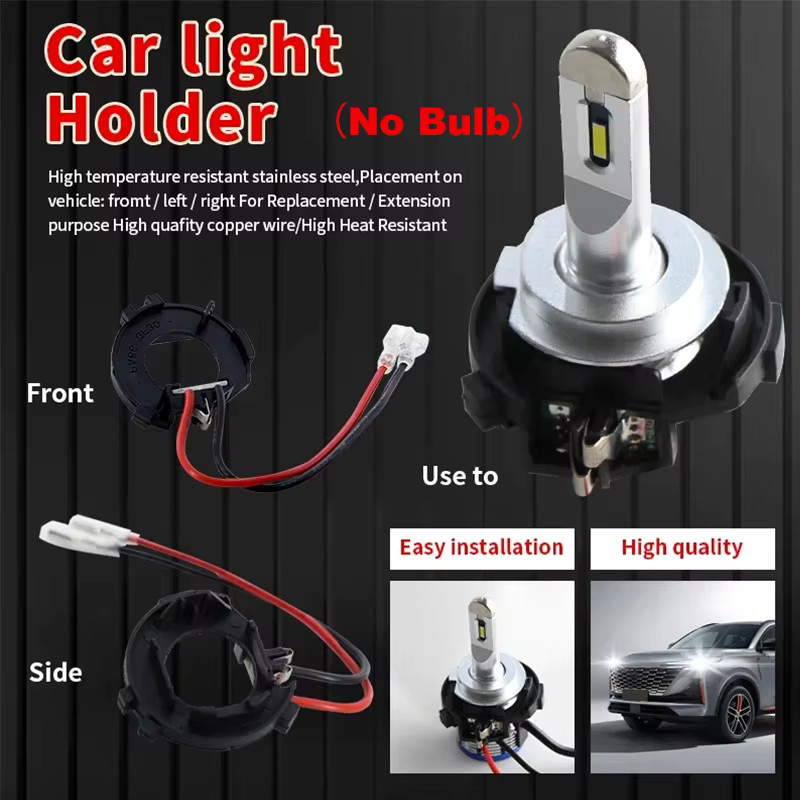 APMATAUTO H7 LED Scheinwerfer Birne Adapter Set, 2 Stück, Farbe: Schwarz, Halter Sockel Basis für Golf Jetta MK7 MK6 Scirocco Touran Sharan und Mercedes-Benz - Bild 2