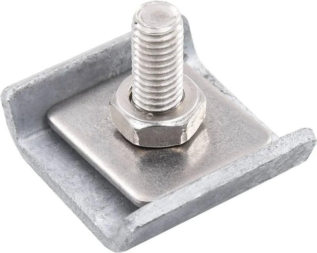 vidaXL Gittermattenverbinder aus verzinktem Stahl, 25er Set, Silber - Bild 1