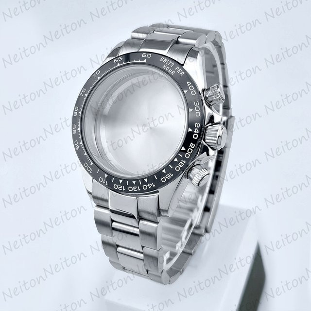 NEITON Uhrengehäuse Edelstahl, Silber, 39 mm, VK63 Quarzwerk - Bild 1