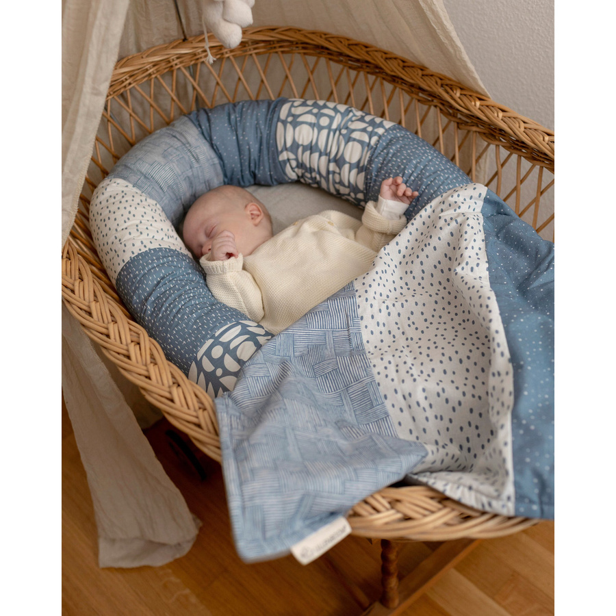 Ullenboom Babydecke Classics Patchwork Blau B/H: 70 x 100 cm - Bild 3