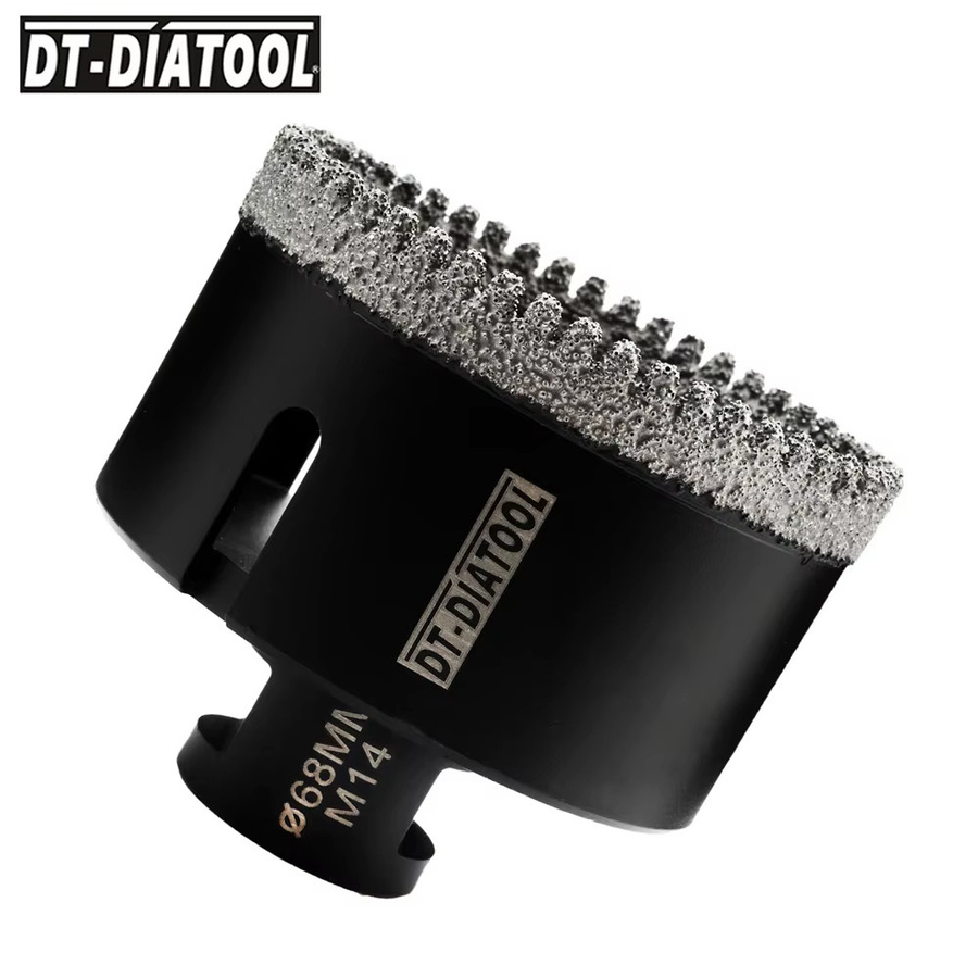 DIATOOL Diamant-Lochsäge als gezahnte Diamantbohrkrone für Fliesen, Granit, Marmor und Keramik, Farbe: Schwarz, Durchmesser: 20 mm - Bild 2