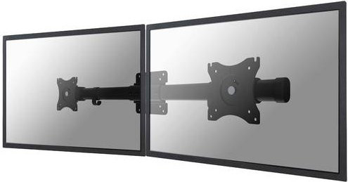 Neomounts FPMA-CB100BLACK 2fach Monitor-Tischhalterung für 10 bis 27 Zoll in Schwarz mit VESA 75x75 mm - Bild 1