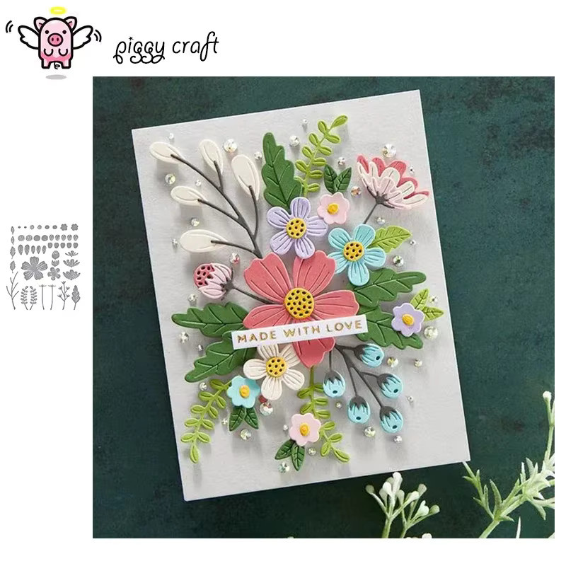 Mmao Metall-Stanzformen für Blumen und Blätter zur Dekoration von Scrapbook und Papierhandwerk - Bild 2
