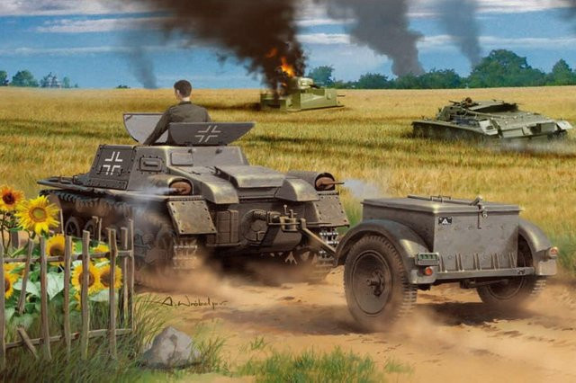 HobbyBoss Munitionsschlepper auf Panzerkampfwagen I Ausf A mit Munitionsschlepper, 1:35 - Bild 1