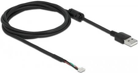 Delock USB 2.0 Kabel mit USB-A Stecker, 4-polig, Schwarz, 1,5 m - Bild 1