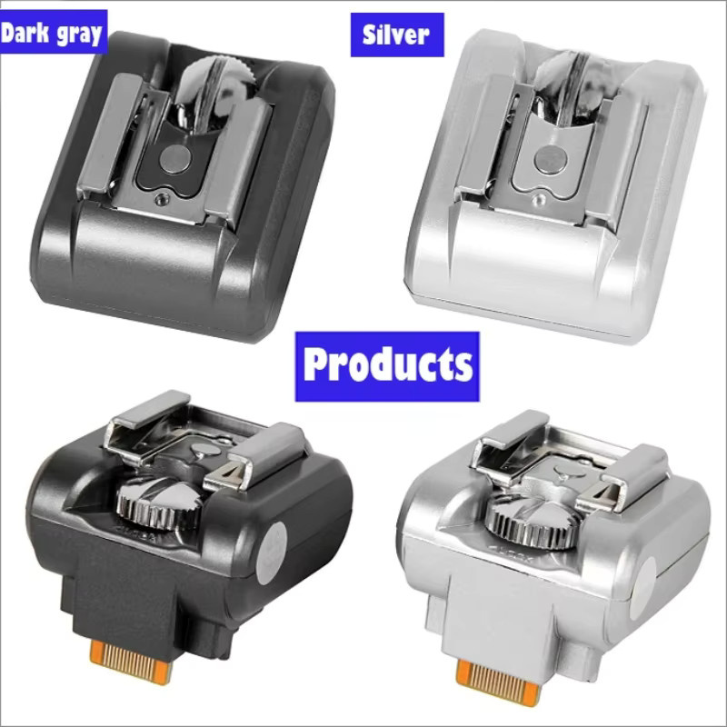 NEX Blitzschuh-Adapter für Speedlite und Blitzgeräte in Silber für Sony NEX-3, NEX-C3, NEX-F3, NEX-5, NEX-5N, NEX-5R und NEX-5C Kameras - Bild 3