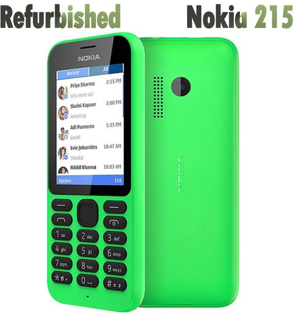 Nokia 215 Mobiltelefon Green Refurbished mit 2 SIM Karten und 2.4 Zoll Display - Bild 1