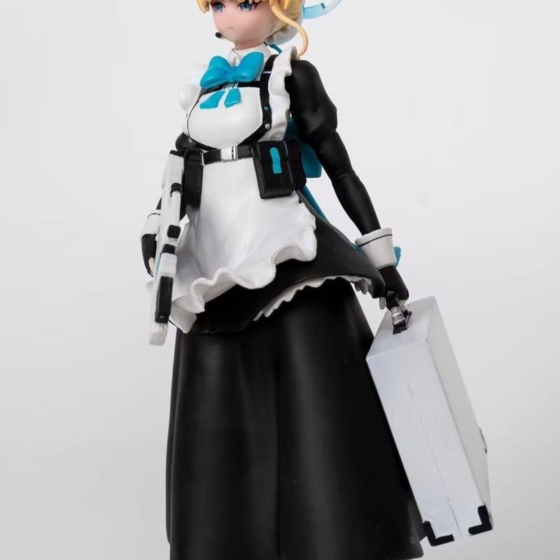 Anime Blue Archive The Animation Asuma Toki Figur im Dienstmädchen-Outfit aus PVC in Schwarz und Weiß - Bild 3