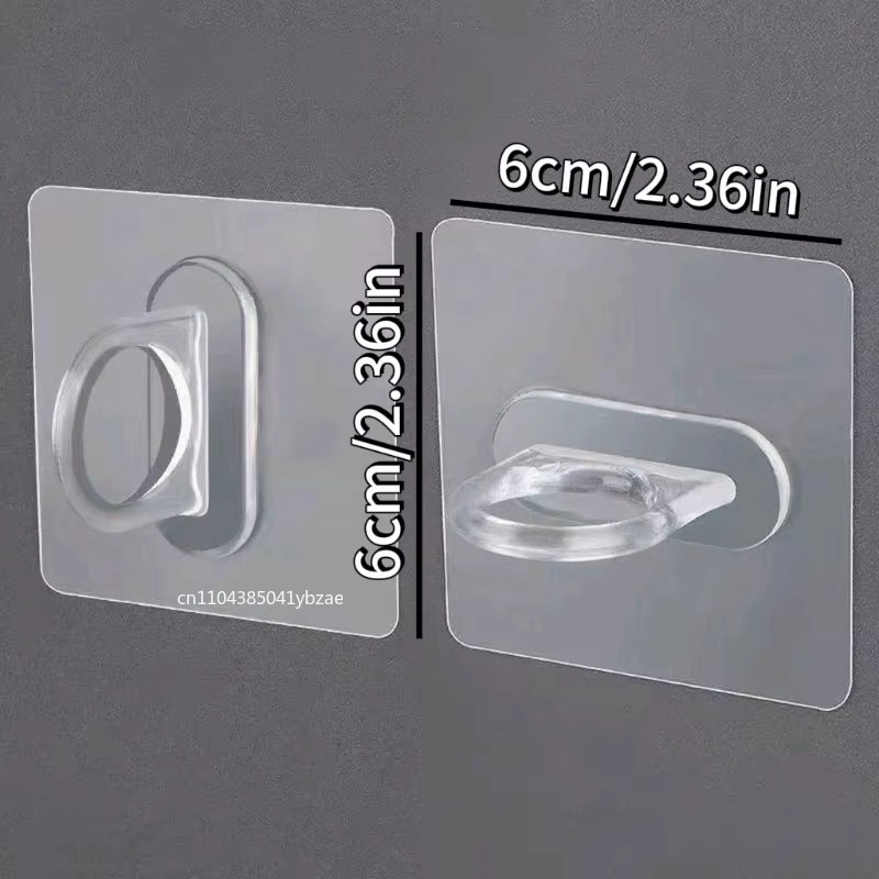 Selbstklebende Mehrzweck-Rundhaken zur Wandmontage, transparent - Bild 3