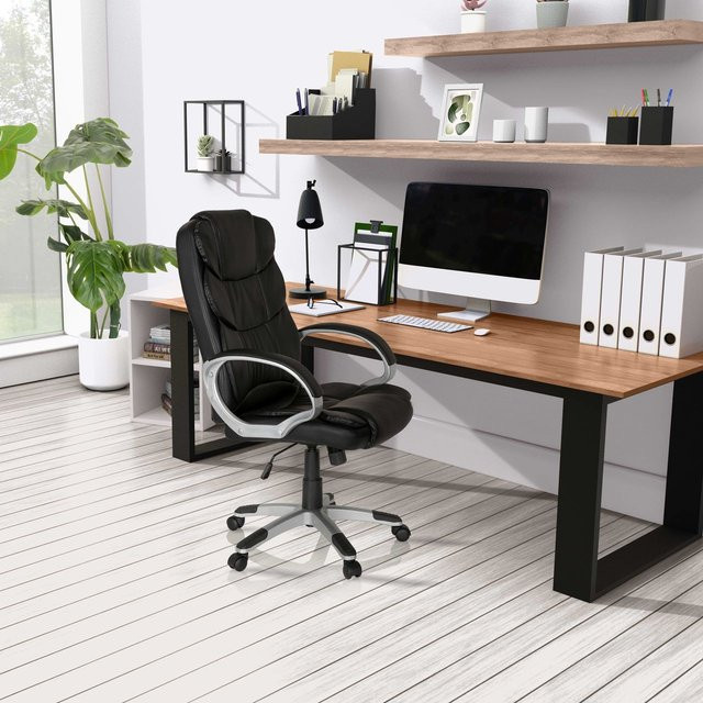 MyBuero Chefsessel RELAX BY155 in Schwarz aus Kunstleder mit Armlehnen - Bild 1