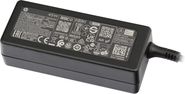 HP AC-Adapter 45W in Schwarz (719309-003) - Bild 1