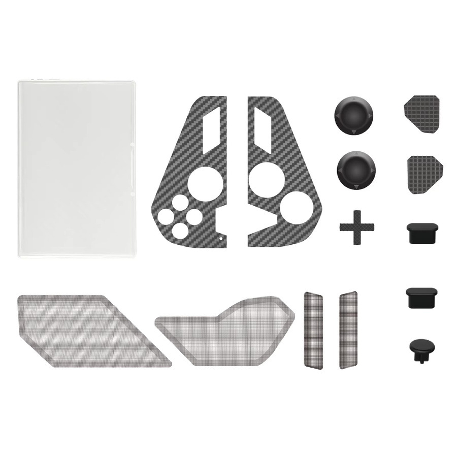 LAIMANEI 14-in-1 Vollschutz-Set für ROG Ally/X in Schwarz mit Panel-Aufkleber und Silikon-Joystick-Kappen - Bild 7