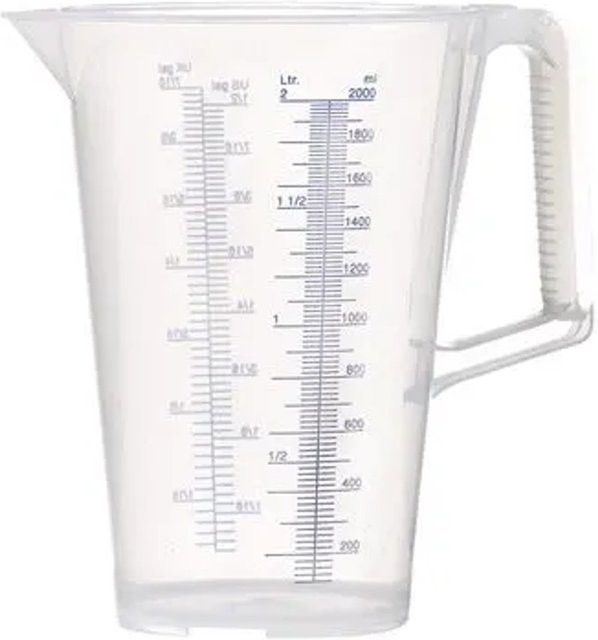 Messbecher Pressol Blau mit bedruckter Skala 2 l - Bild 1
