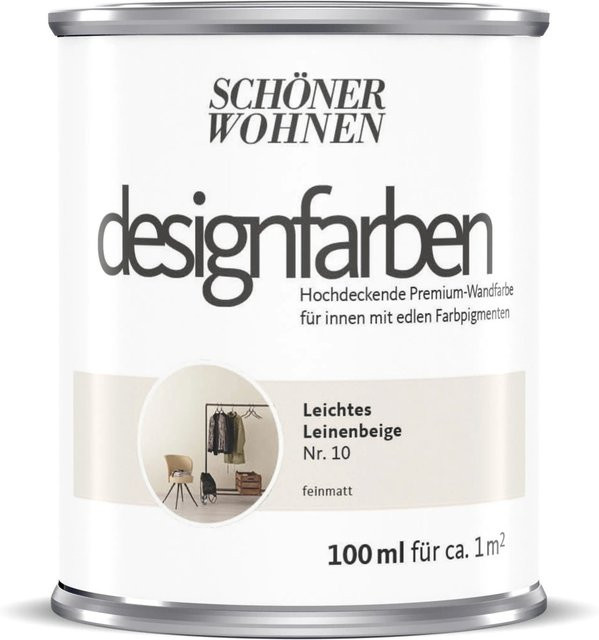 Schöner Wohnen Designfarbe Leichtes Leinenbeige 100 ml - Bild 1