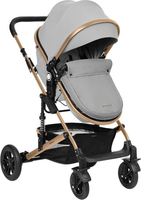 Kikkaboo Kombikinderwagen Amaia 3in1 mit i-Size Babyschale, Sportsitz und Babywanne, grau - Bild 1