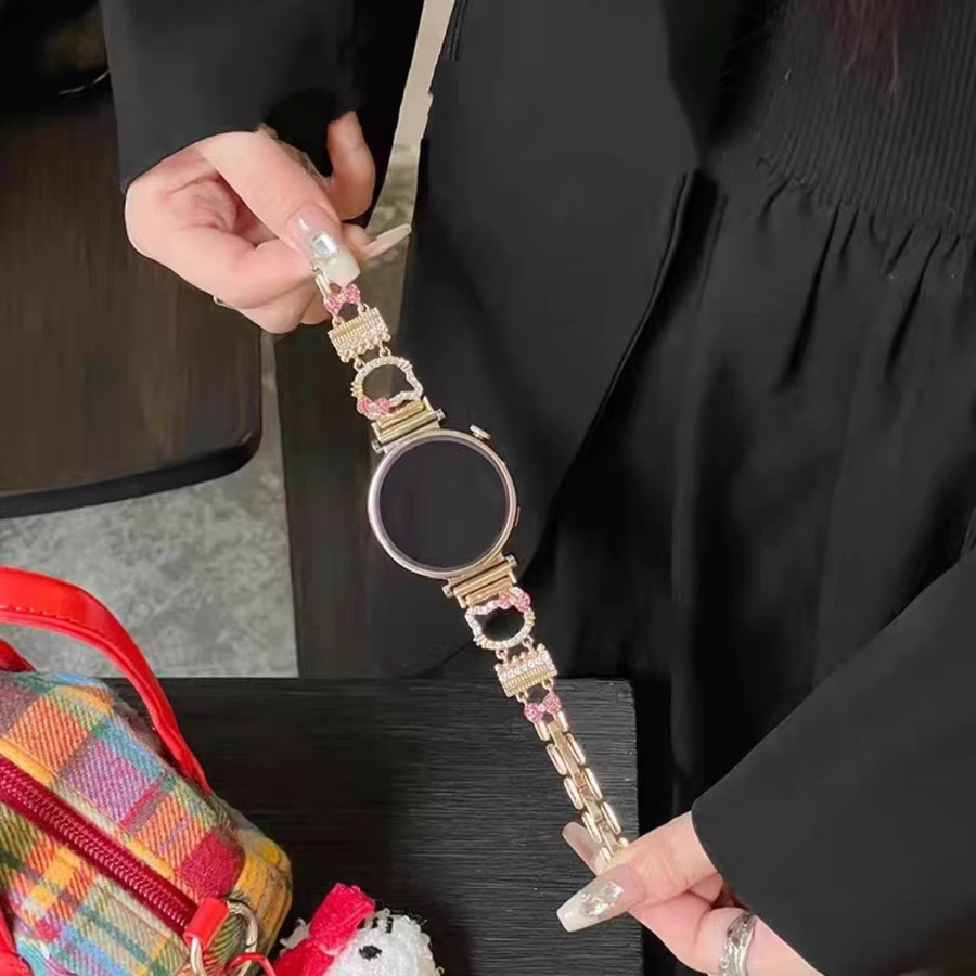 iwujiao Uhrenarmband Edelstahl, Kristall, Damen - Bild 4