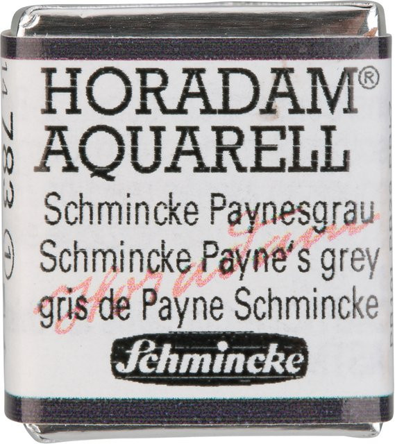 Schmincke HORADAM Aquarellfarbe Paynesgrau im 1/2 Näpfchen - Bild 1