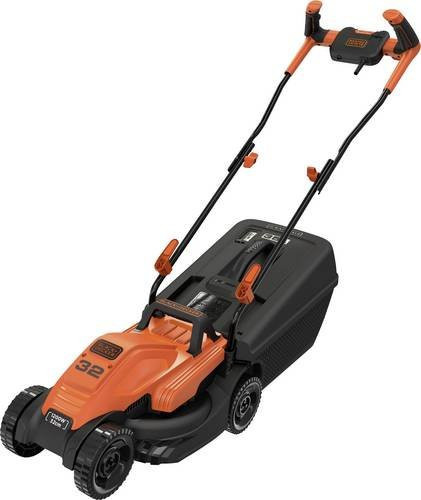 BLACK+DECKER Elektro-Rasenmäher BEMW451BH in Schwarz und Orange mit 1200 W und 32 cm Schnittbreite - Bild 1