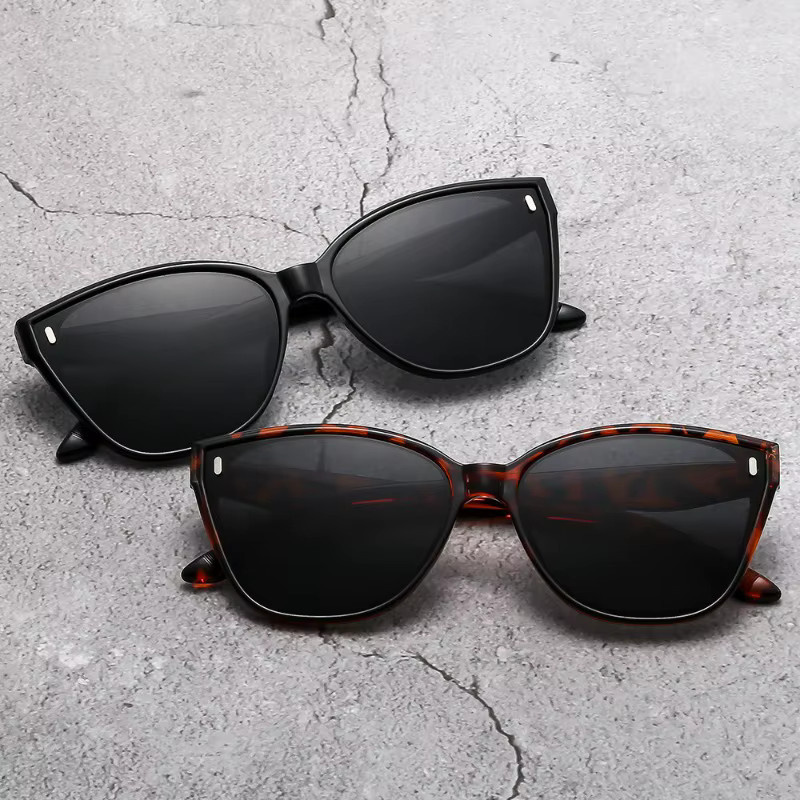 Samjune Sonnenbrille, quadratisch, Vollrand, Kunststoff, schwarz, Unisex - Bild 2