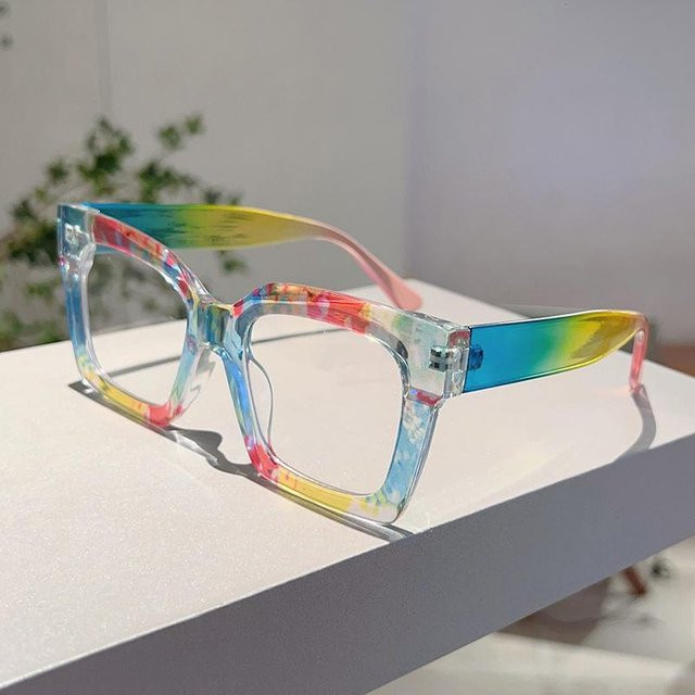KAMMPT Brille, quadratisch, Vollrand, Kunststoff, multicolor, Unisex - Bild 1