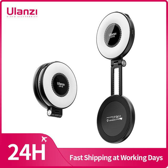 Ulanzi LM19 Bi-Color MagSafe Light Telefonständer für iPhone 15 14 13 12 Mini Pro Pro Max, magnetisch, Schwarz oder Weiß - Bild 1