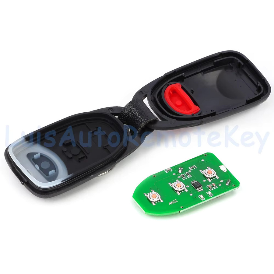 DIYKEY Auto Schlüsselanhänger Fernbedienung mit 3 Tasten in Schwarz für Hyundai Tucson und Santa Fe (315 MHz / 433 MHz) - Bild 2