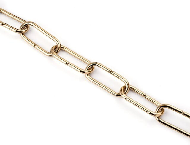 Orion Lightstyle Lampenkette aus Eisen in Gold, Meterware, B/H/T: 47 x 20 x 4 mm - Bild 1