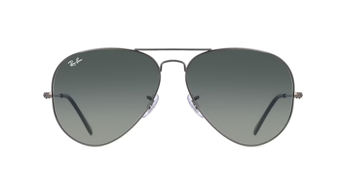 Ray-Ban RB 3025 Sonnenbrille Aviator, Vollrand, Metall, Unisex, grau - Bild 1