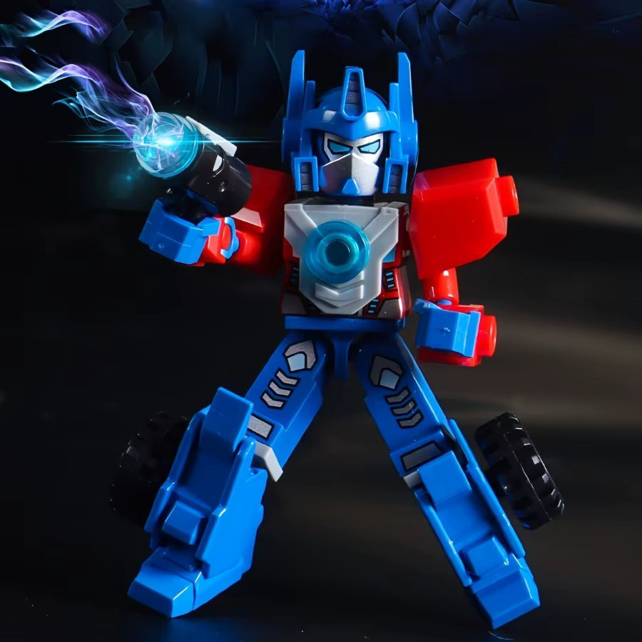 Monkey Man Mech-Bausteine Set mit 8 umwandelbaren Teilen in Mehrfarbig für kreative Fahrzeugmodelle aus Kunststoff - Bild 3
