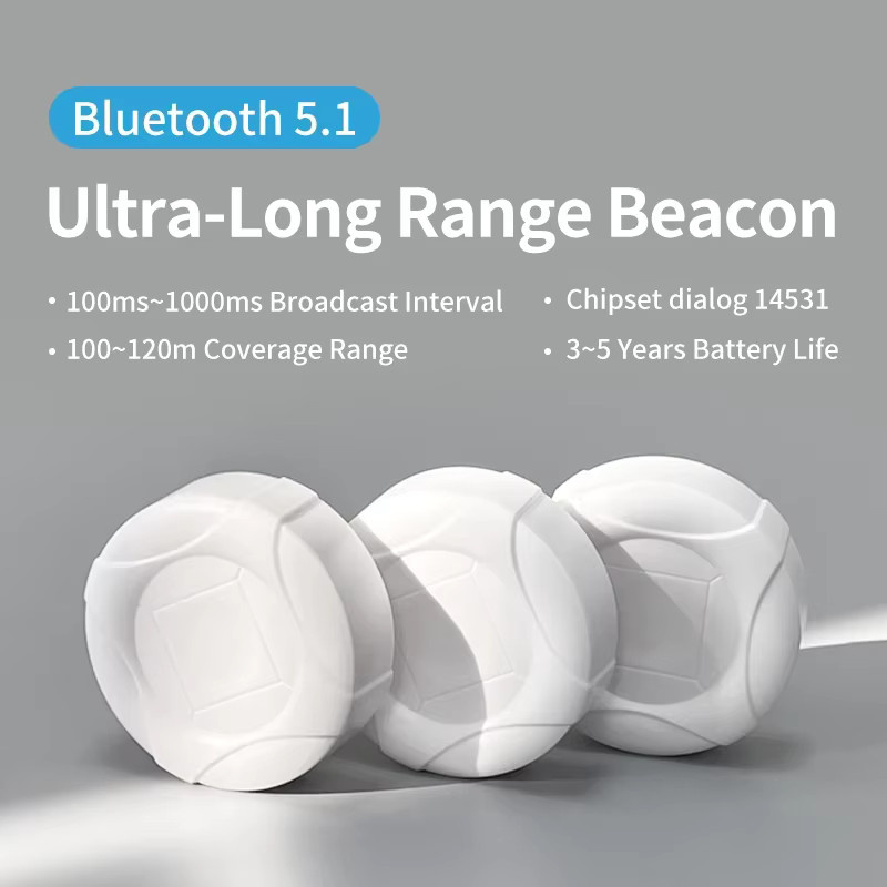DX-IOT Bluetooth Beacon DX-CP28 Eddystone iBeacon IoT-Gerät für Indoor-Tracking in Weiß mit 120 m Reichweite - Bild 2