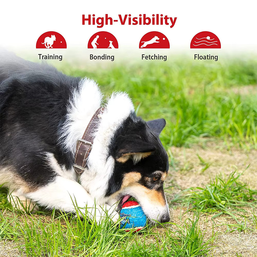Gabe Quietschender Tennisball, interaktives Hundespielzeug, Gummiball - Bild 5