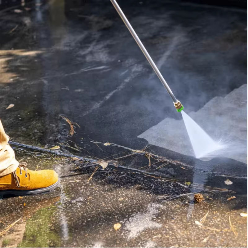 Professionelles Hochdruck-Wasserpistolen-Set mit 4000 PSI und 10 Edelstahl-Verlängerungsstangen in Silber - Bild 6