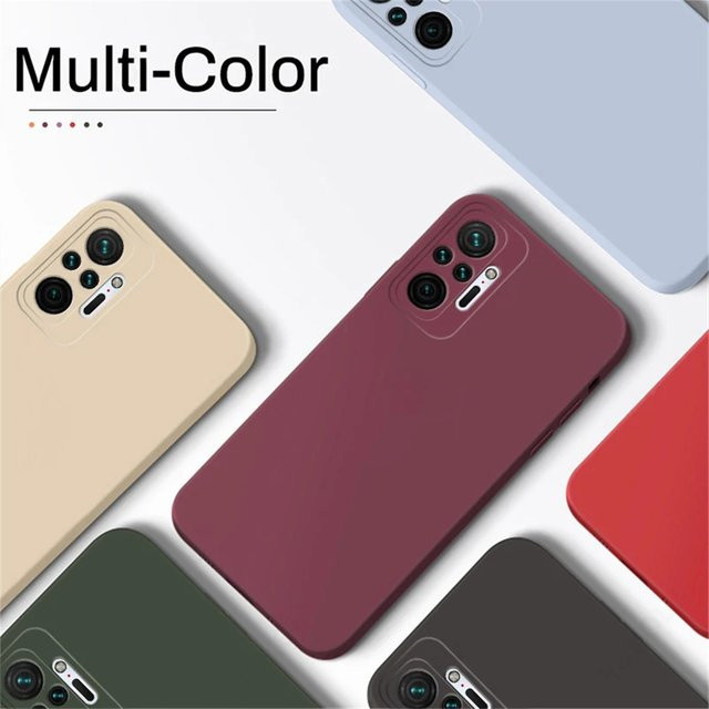 Xiaomi Redmi Note 10 Pro 4G Flüssigsilikon Hülle in Lila mit TPU Vollschutz-Cover Case - Bild 1