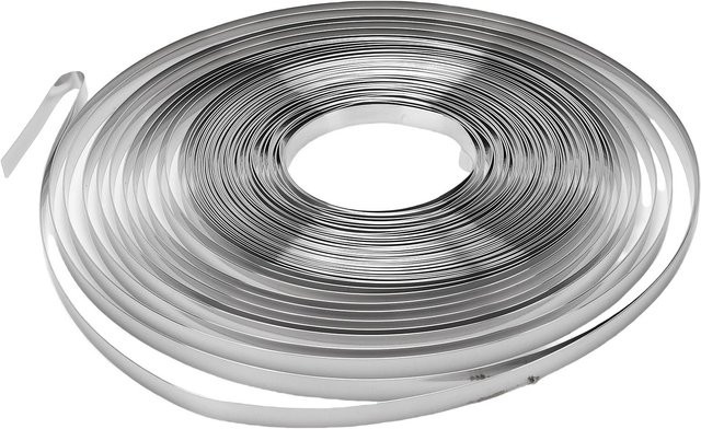 Aimo Edelstahl Umreifungsband aus 304 Edelstahl in Silber, Breite: 1,27 cm, Länge: 30,48 m - Bild 1