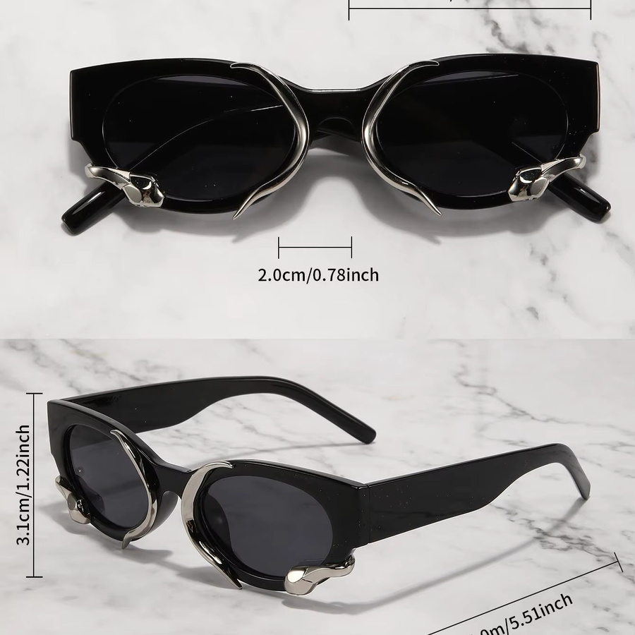 Glazzy Sonnenbrille, Damen, Vollrand, schwarz - Bild 2
